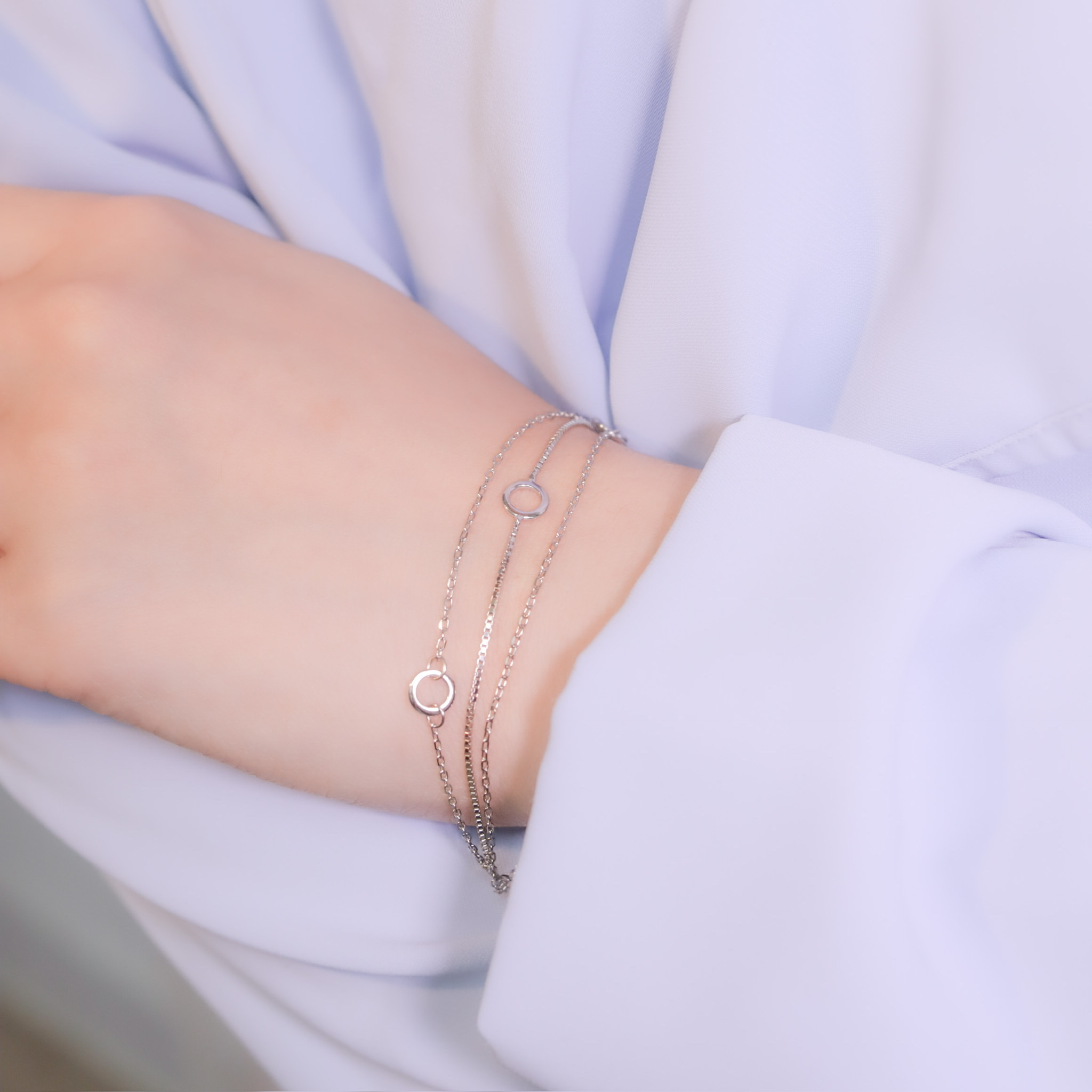 | 925銀丨甜甜圈三重手鏈 | BR0890 |