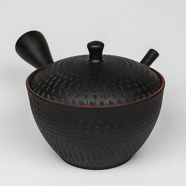 【玉光】黑泥深反形 橫手急須0.3L