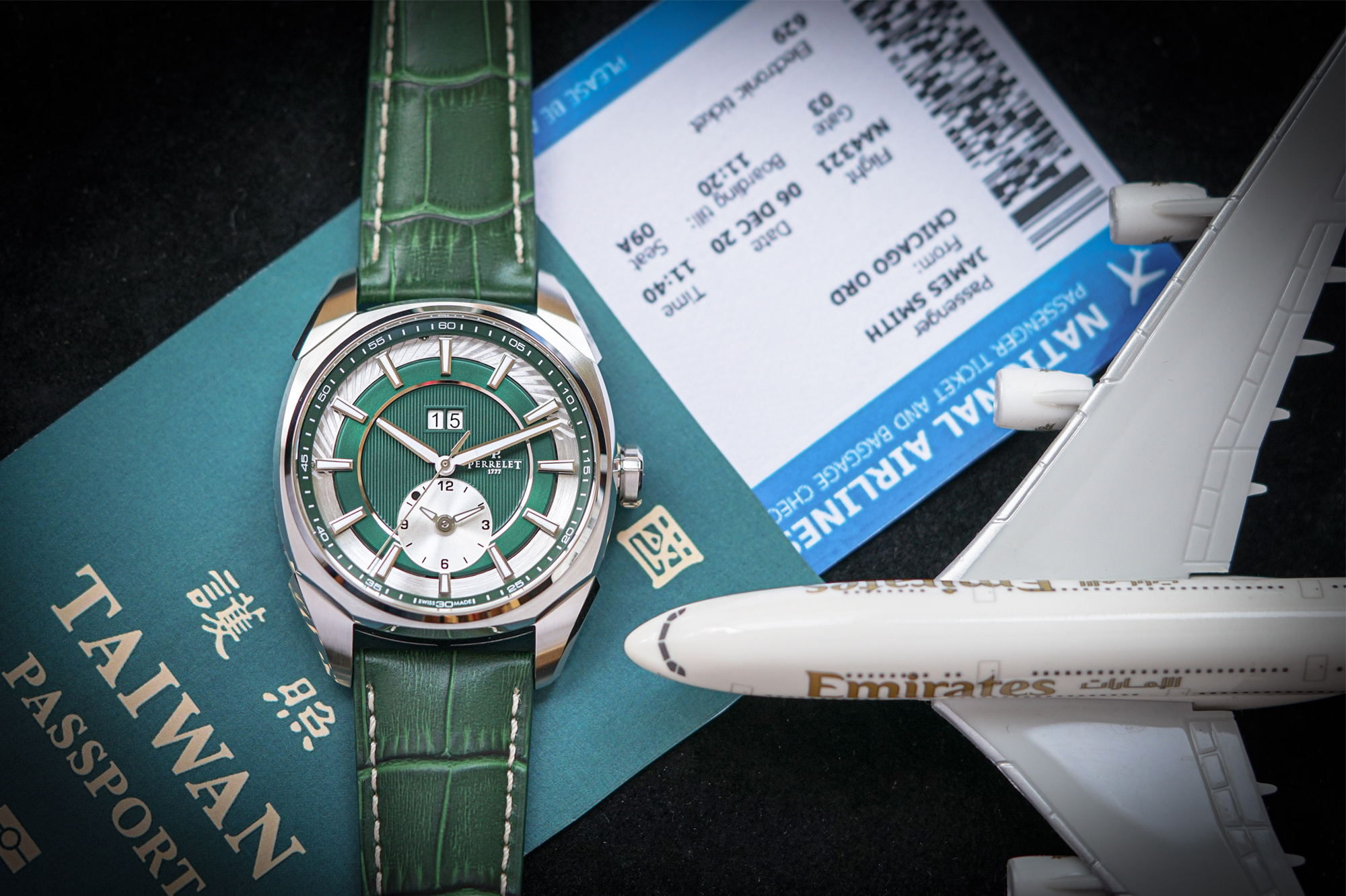 perrelet,沛力錶 LAB Peripheral系列 環形動力雙時區腕錶、環形動力大三針腕錶