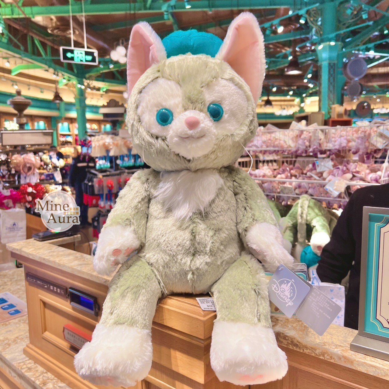 (限時特價) 傑拉托尼 畫家貓 Gelatoni M號 娃娃 玩偶 -上海迪士尼樂園