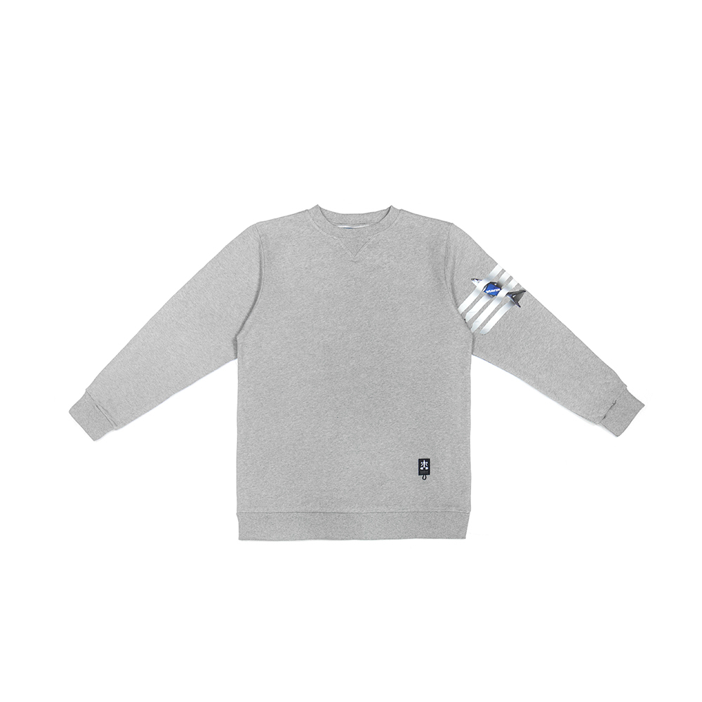 Fish Browne 大學 T - 灰