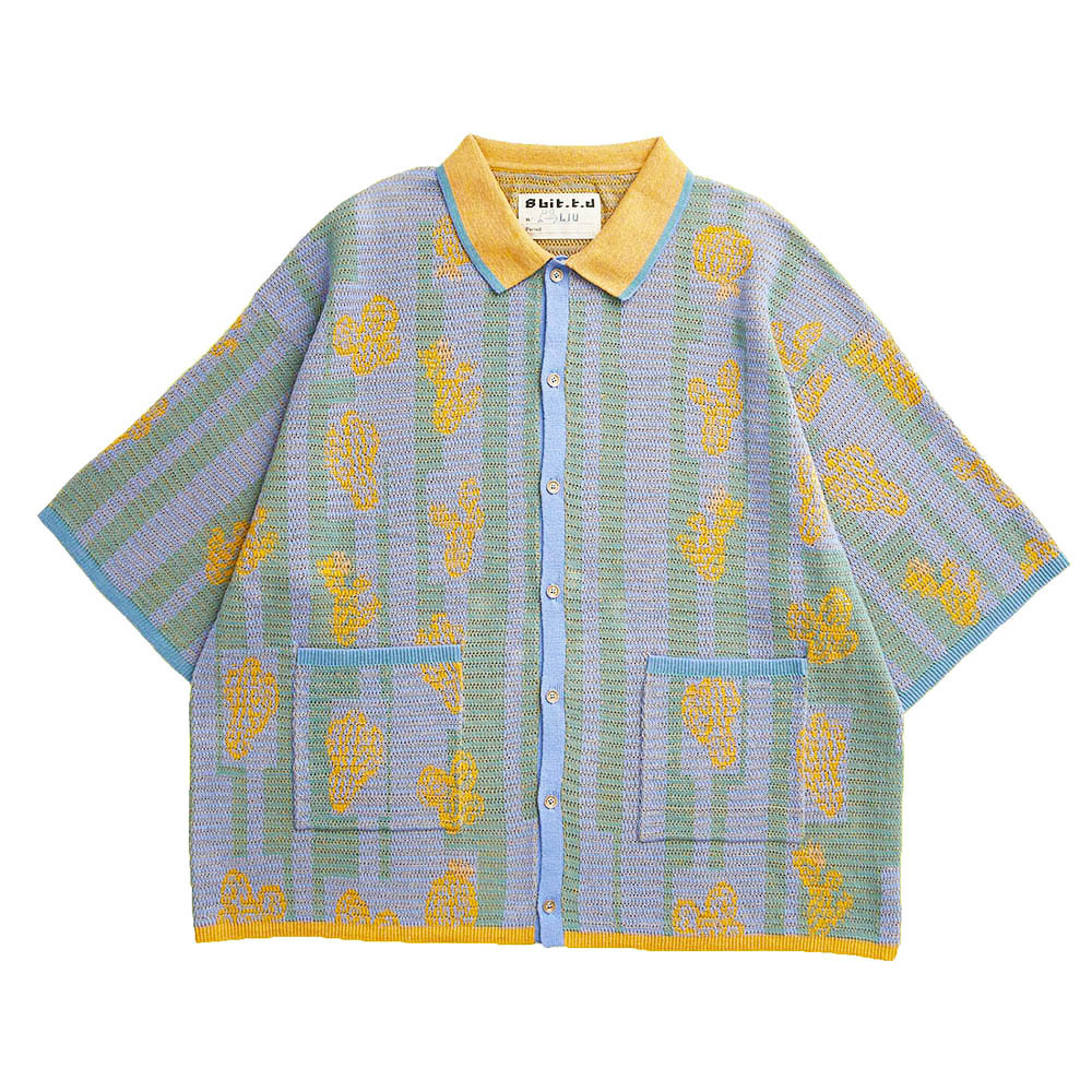Cactus Party - Short Sleeves Cardigan