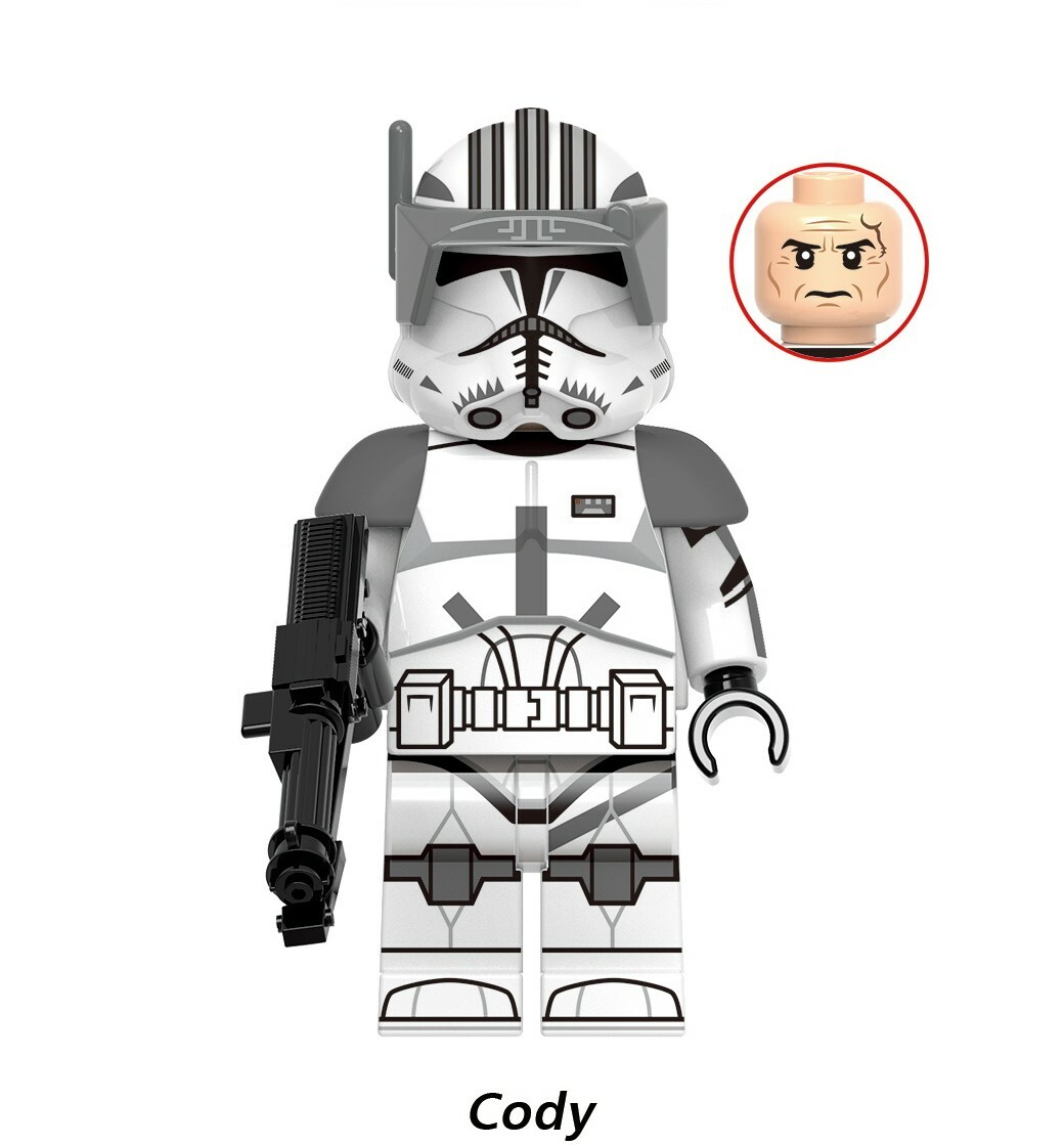 Cody Star Wars Custom Minifigures Minifigs Fit Lego GH0130