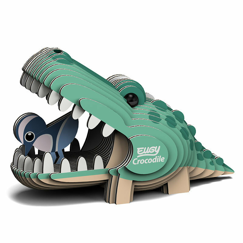 EUGY 3D Cardboard Kit Set Model - Crocodile