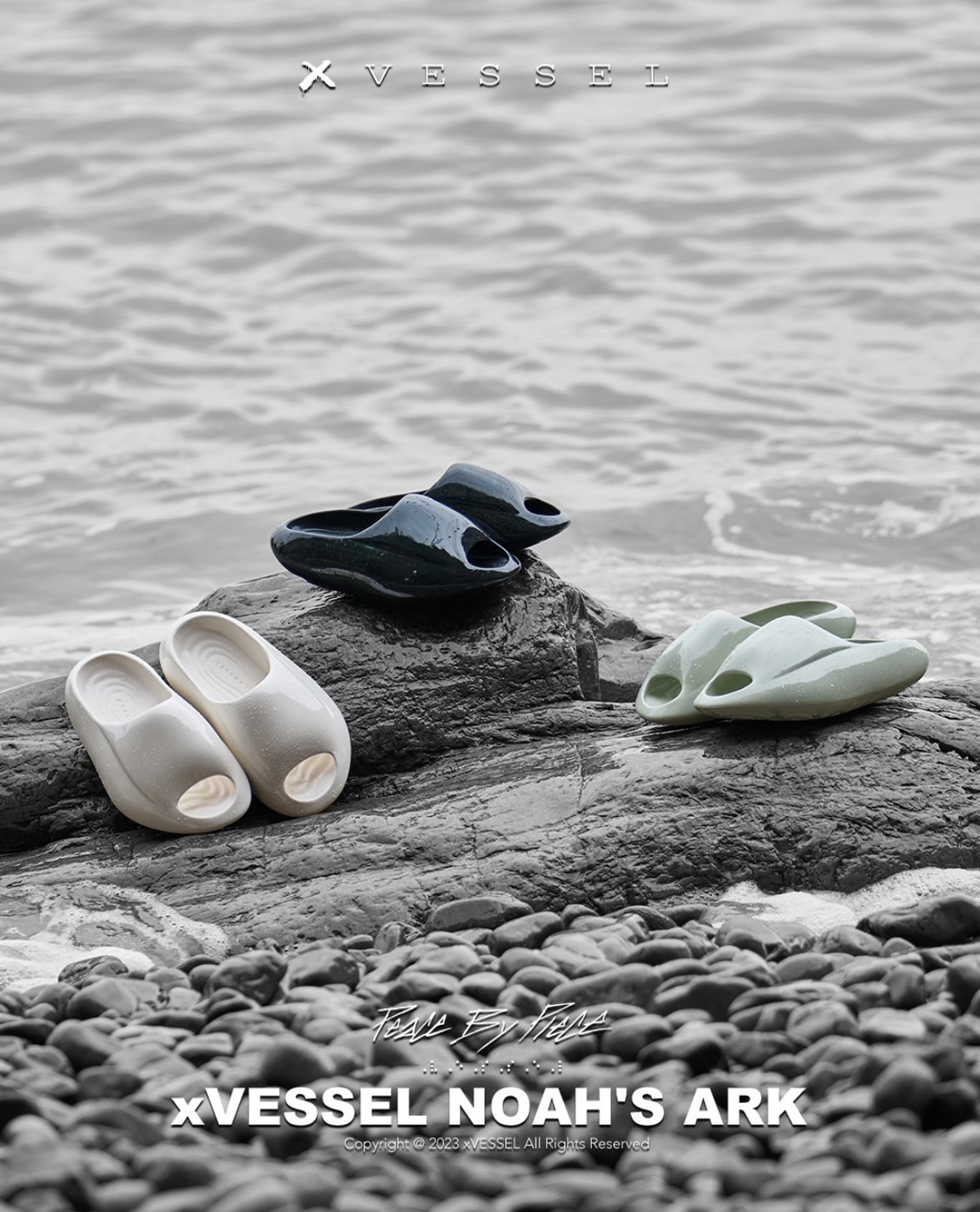 xVESSEL Noah's Ark 男女同款 拖鞋