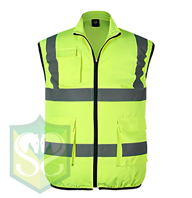 Fluorescent Reflective Worker cooling vest ( With Fan )