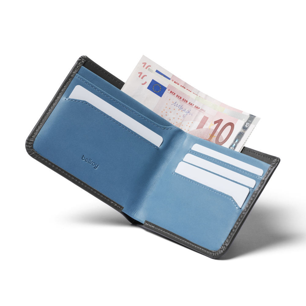 澳洲 Bellroy｜Hide & Seek HI 真皮橫式鈔票錢包 (高9.5公分) (RFID防盜) - 炭灰色