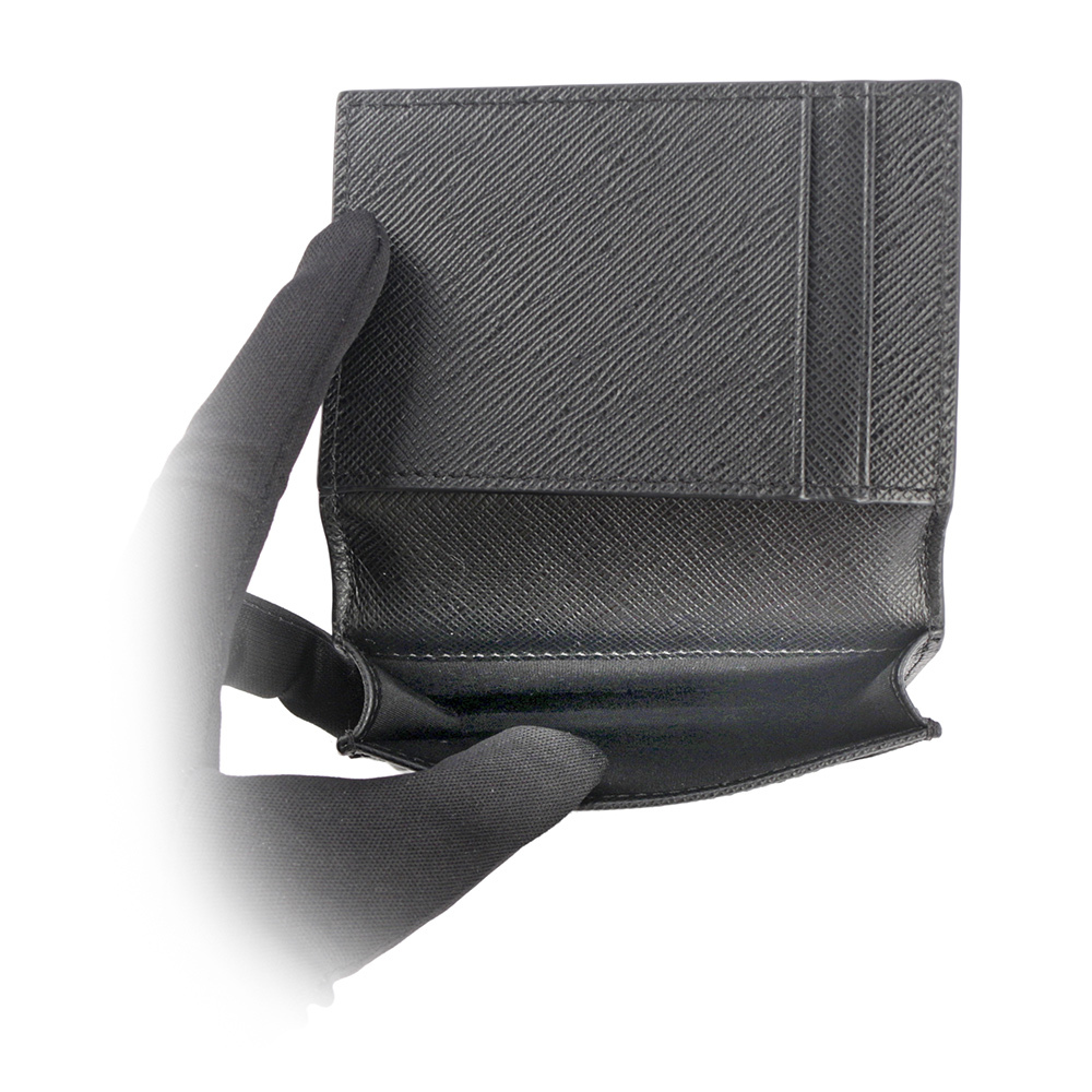 【MONTBLANC 萬寶龍】Sartorial 匠心系列防刮牛皮對開卡片夾(黑色)