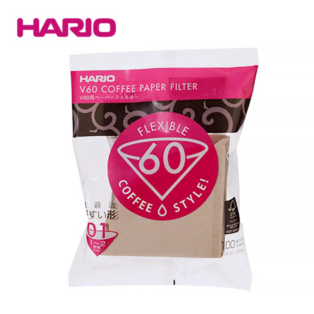 【HARIO】日本製 - V60無漂白01濾紙100張