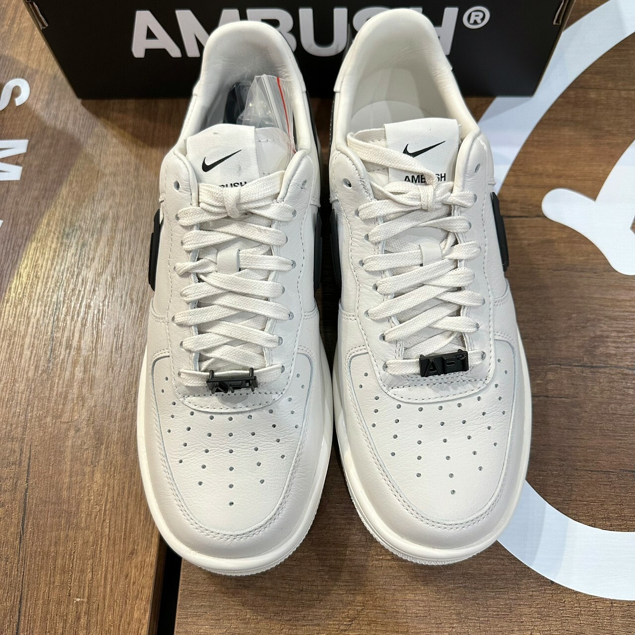 AMBUSH x NIKE AIR FORCE 1 黑色AF1 黑白低筒休閒鞋【DV3464-002】