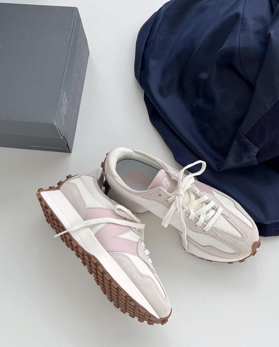 <快速出貨> New Balance 327 櫻花粉