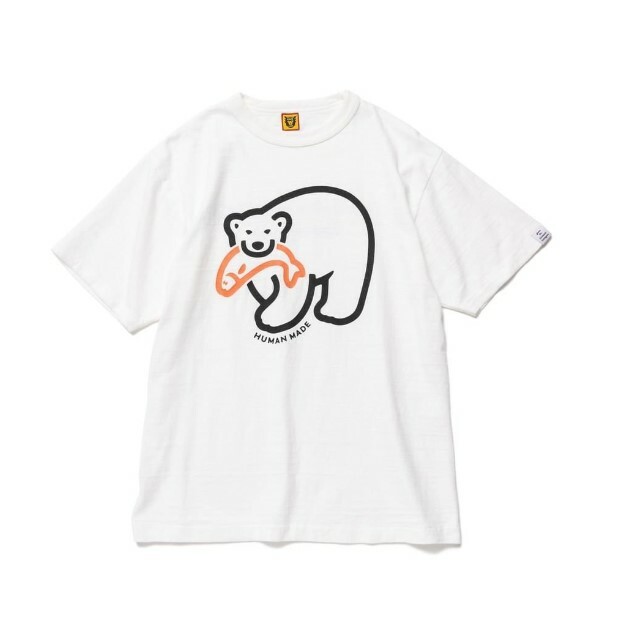 2022SS HUMAN MADE T-SHIRT 2306 短T 北極熊 吃魚 2色 現貨