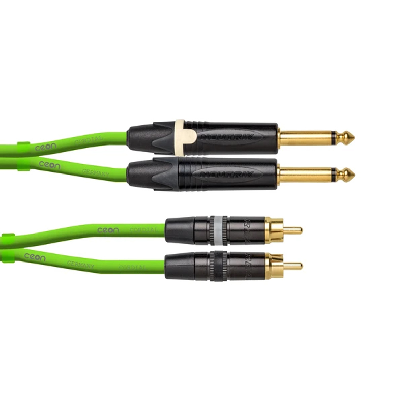 Cordial CEON DJ PLUG-RCA 綠色 3M