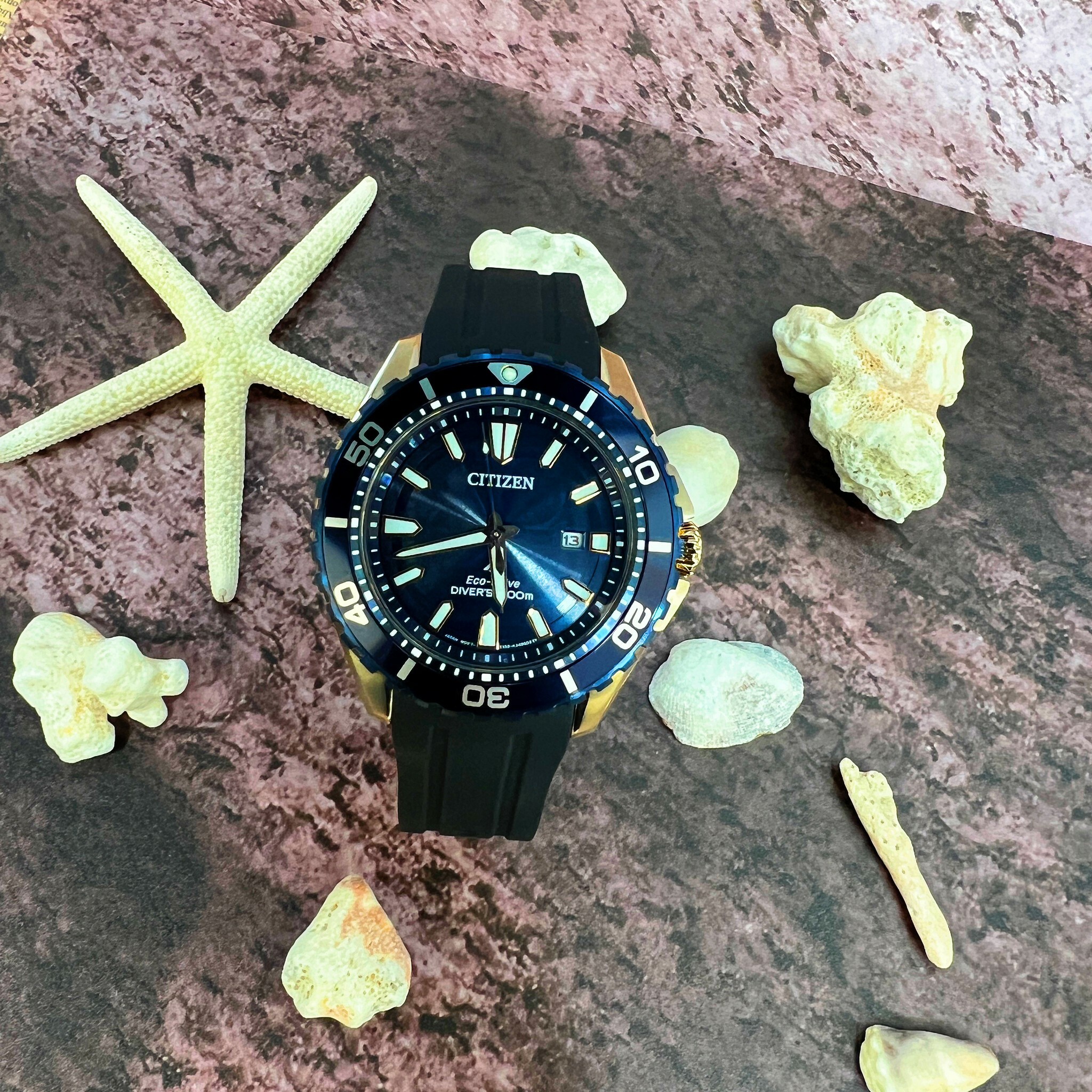 【CITIZEN 星辰】PROMASTER 極致藍光動能淺水錶 BN0196-01L 44.5mm 現代鐘錶