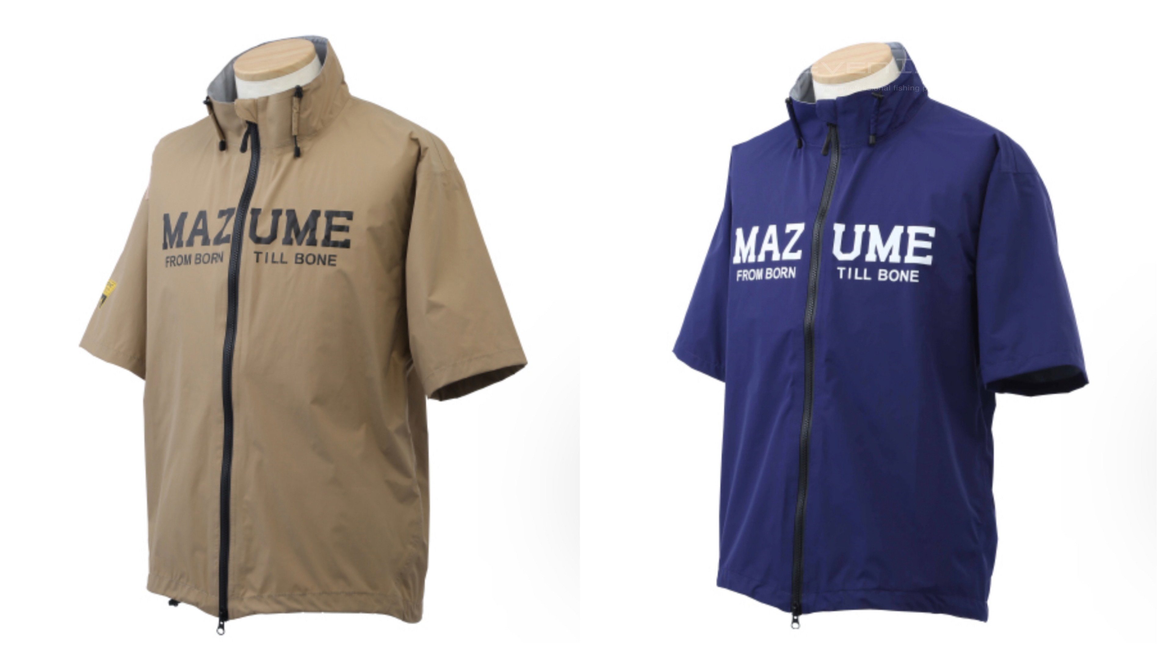 （1日まで）ｍａzｕｍｅコンタクトレインジャケット　ショートスリーブ　タン　Ｌ mazume コンタクトレインジャケットショートスリーブ
