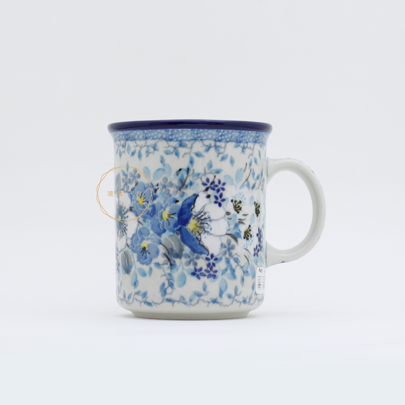 直杯-300ml-皎潔淡藍