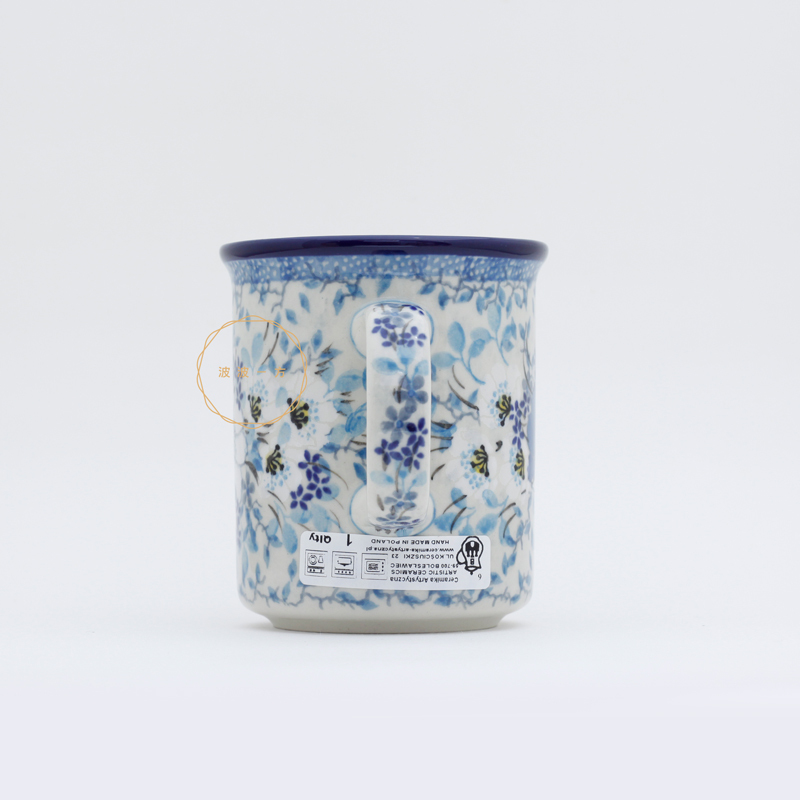 直杯-300ml-皎潔淡藍