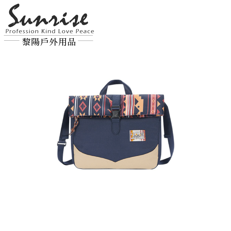 【黎陽】敦煌絲路加厚防撞斜背包 玄青 露營/戶外/旅遊/斜背包 70TEC2314450