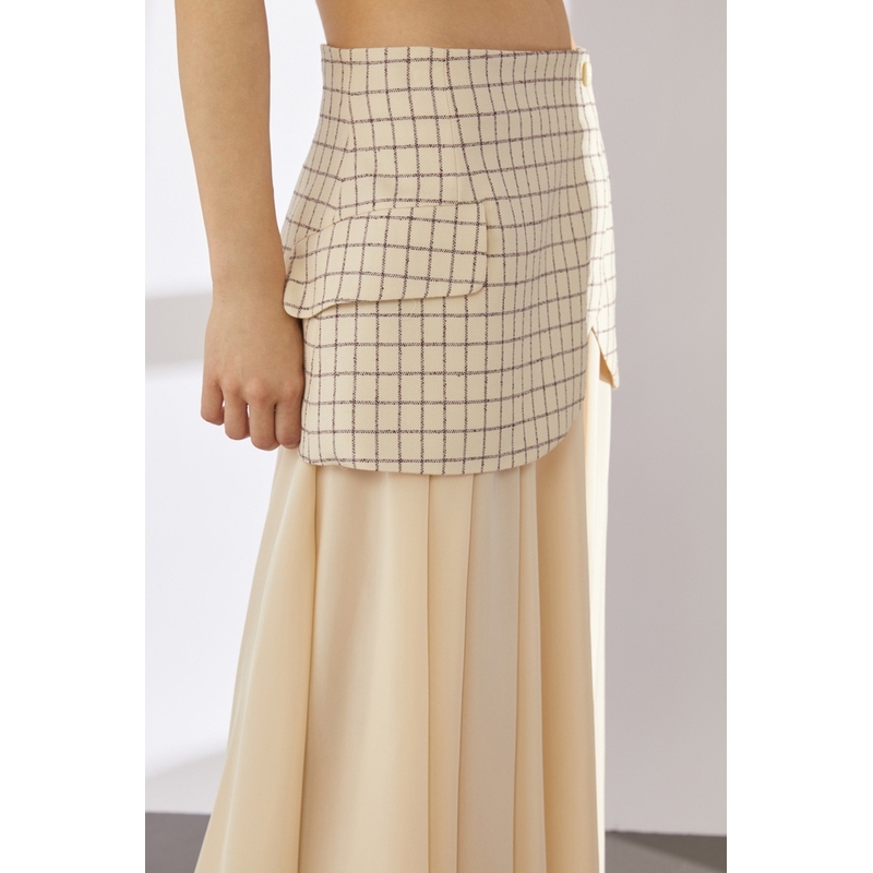 ERIKA CAVALLINI - 格紋拼接長裙