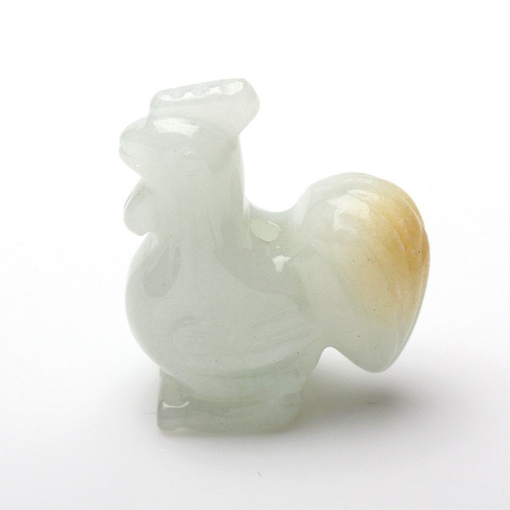 【雅紅珠寶】天然翡翠玉項鍊-十二生肖-雞-佔盡先機-A0113