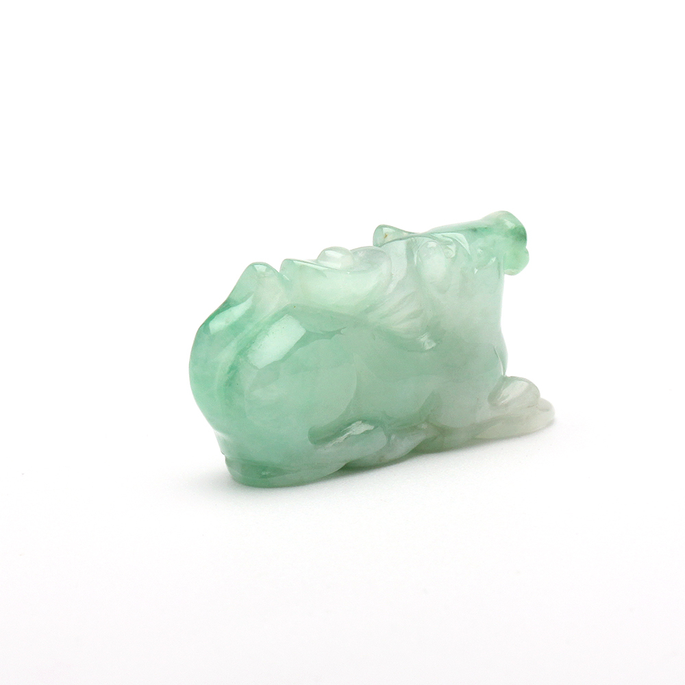 【雅紅珠寶】天然綠翡翠玉項鍊-十二生肖-馬-馬上有錢-A0115