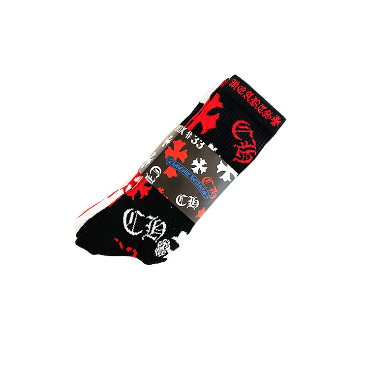 預購｜CHROME HEARTS Sencil中筒襪 3件組