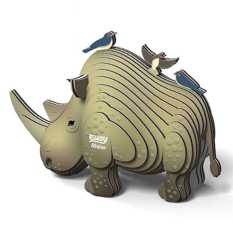 EUGY 3D Cardboard Kit Set Model - 076 Rhino