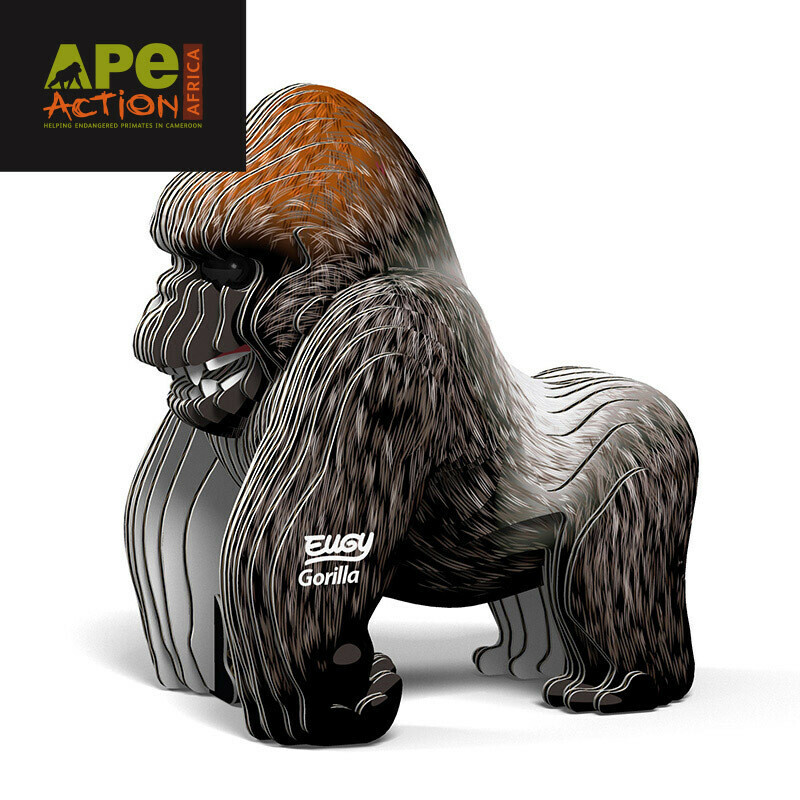 EUGY 3D Cardboard Kit Set Model - 077 Gorilla