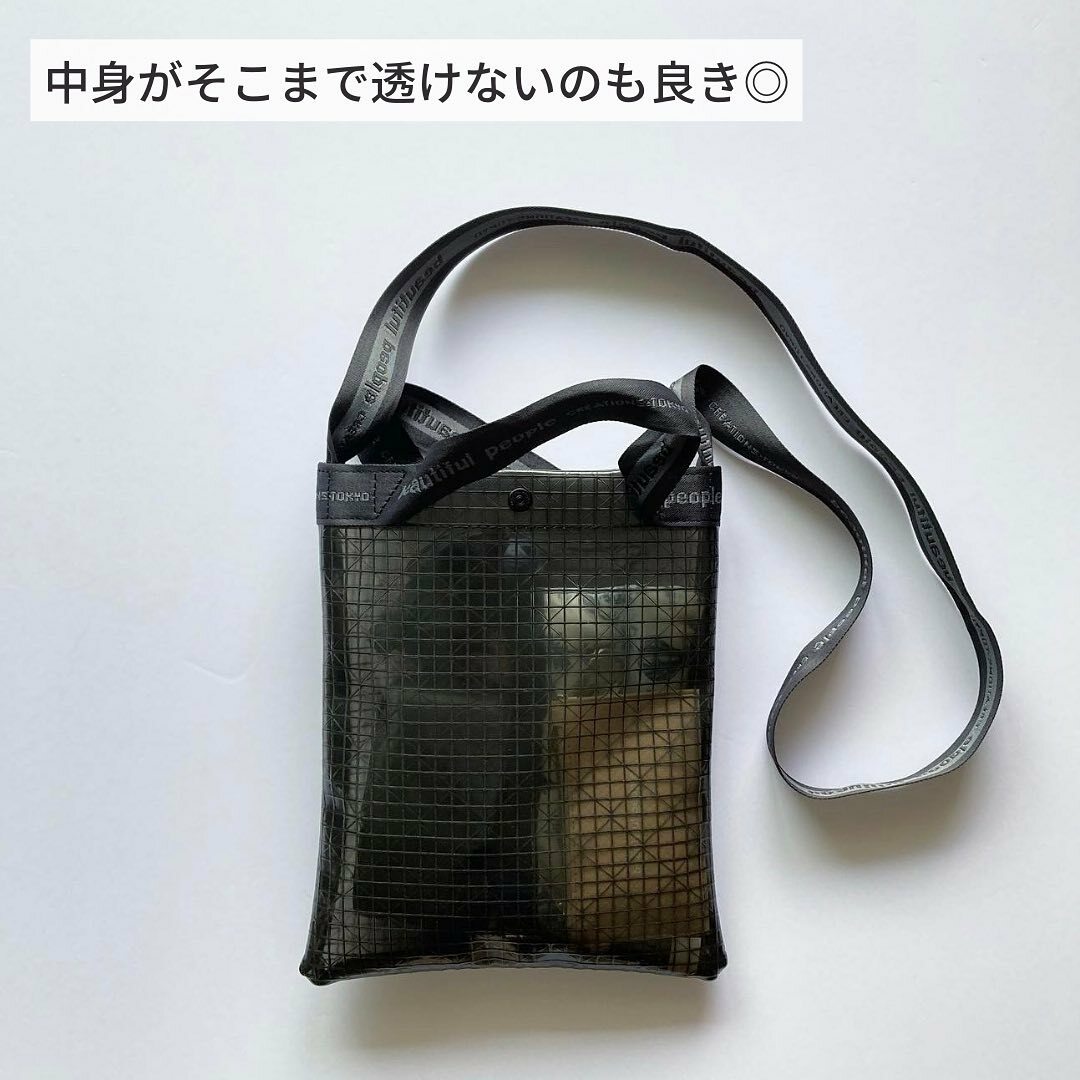 BEAUTIFUL PEOPLE / Vinyl Bag CLEAR BLACK