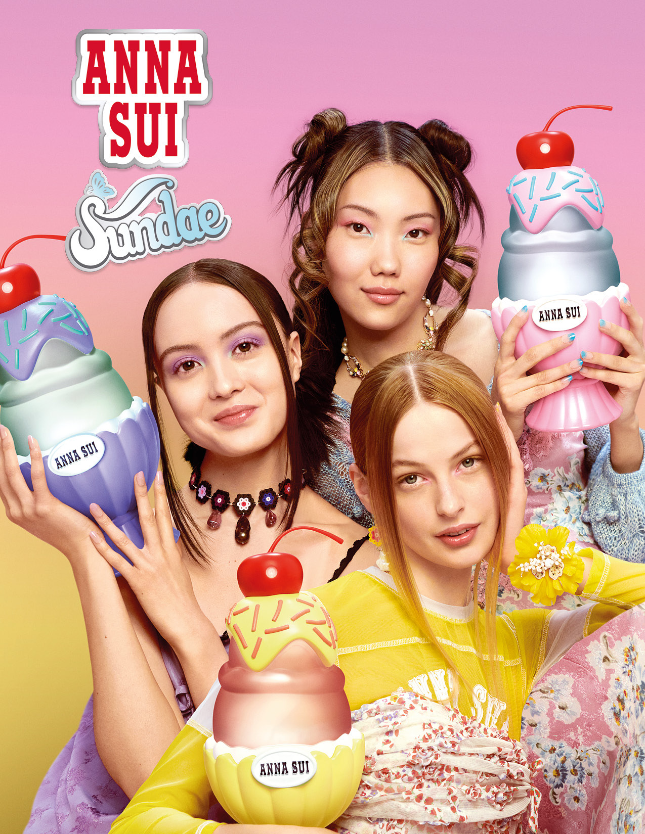 【鋒恩香水】ANNA SUI安娜蘇 果漾聖代淡香水50ml-粉紅柚惑