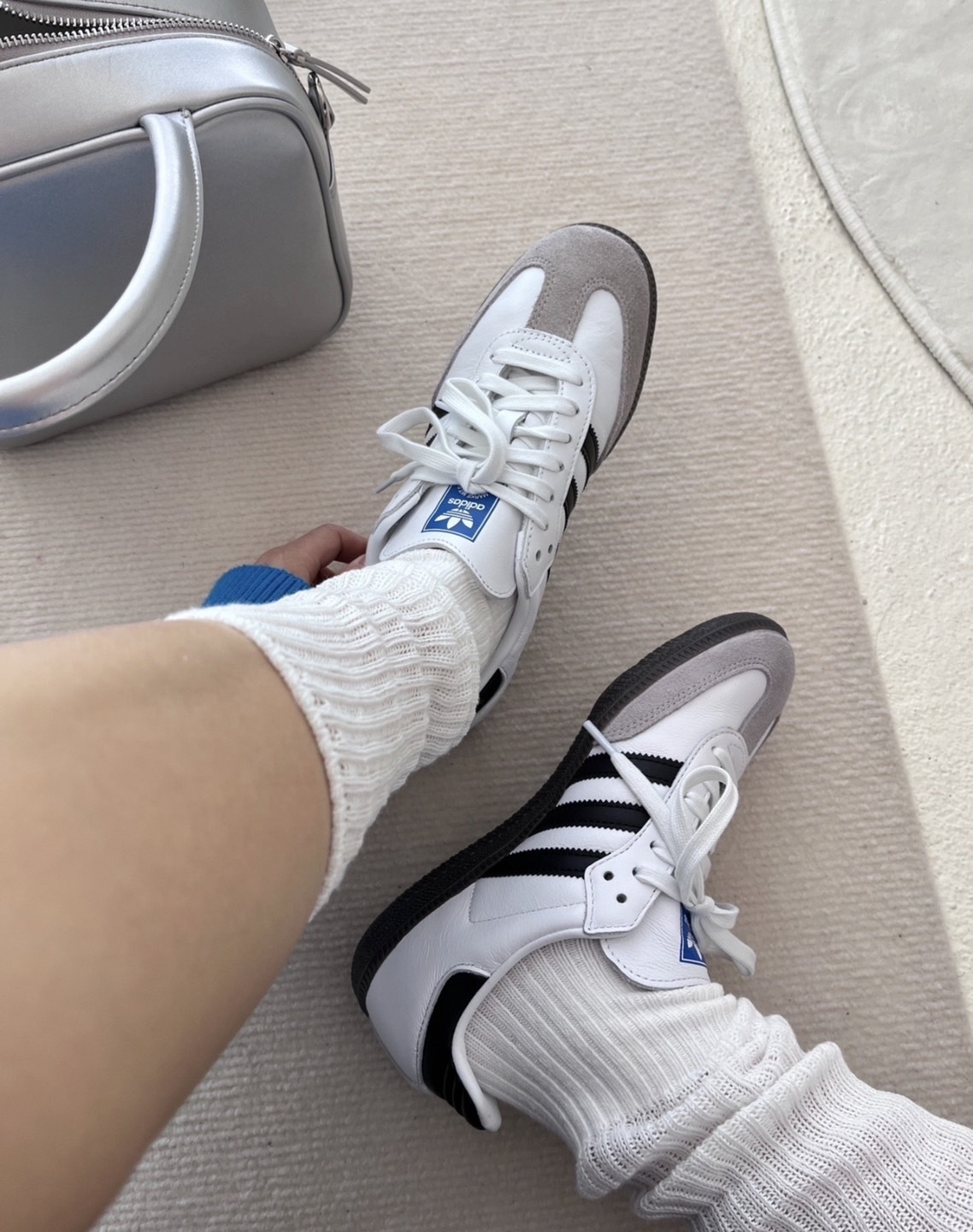 ADIDAS ORIGINALS SAMBA 白黑