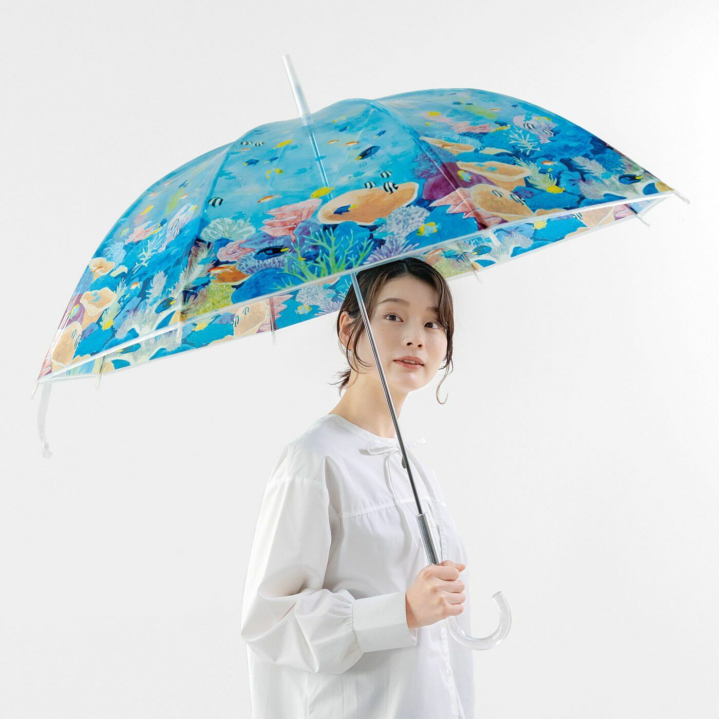 「獨佔海中的樂園」透明傘