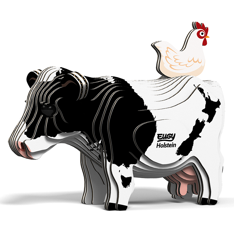 EUGY 3D Cardboard Kit Set Model - 079 Holstein
