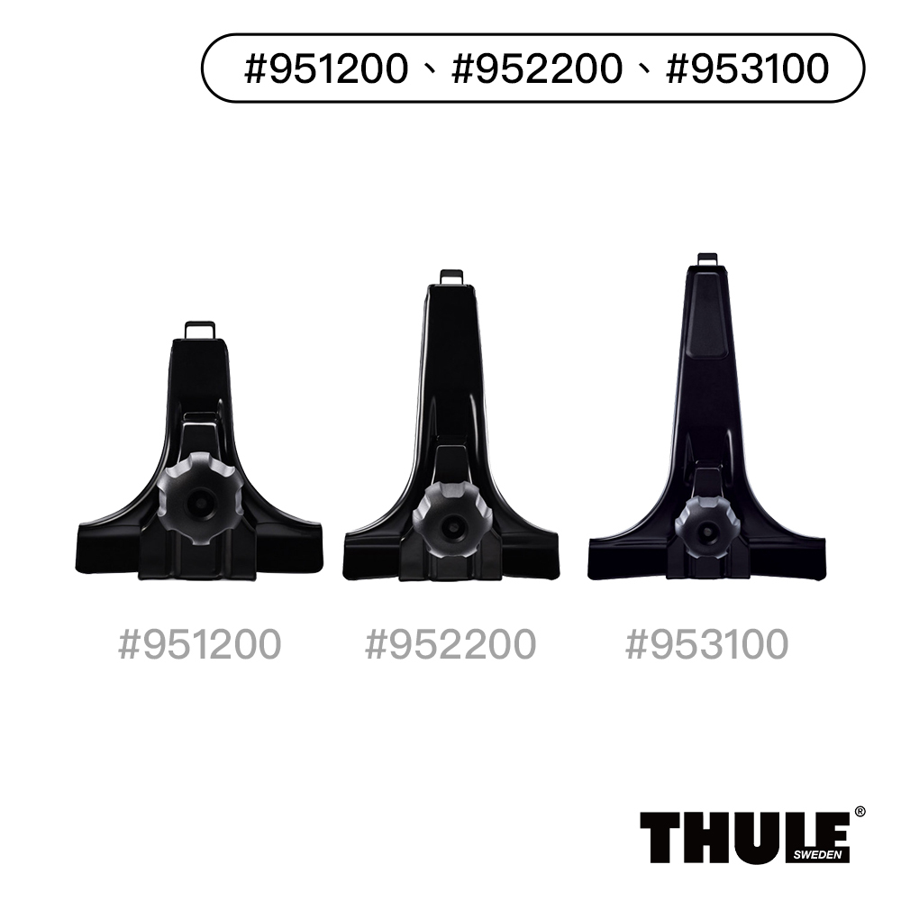 Thule Gutter Feet 9512 9522 9531 3用型有排水溝車頂架腳座