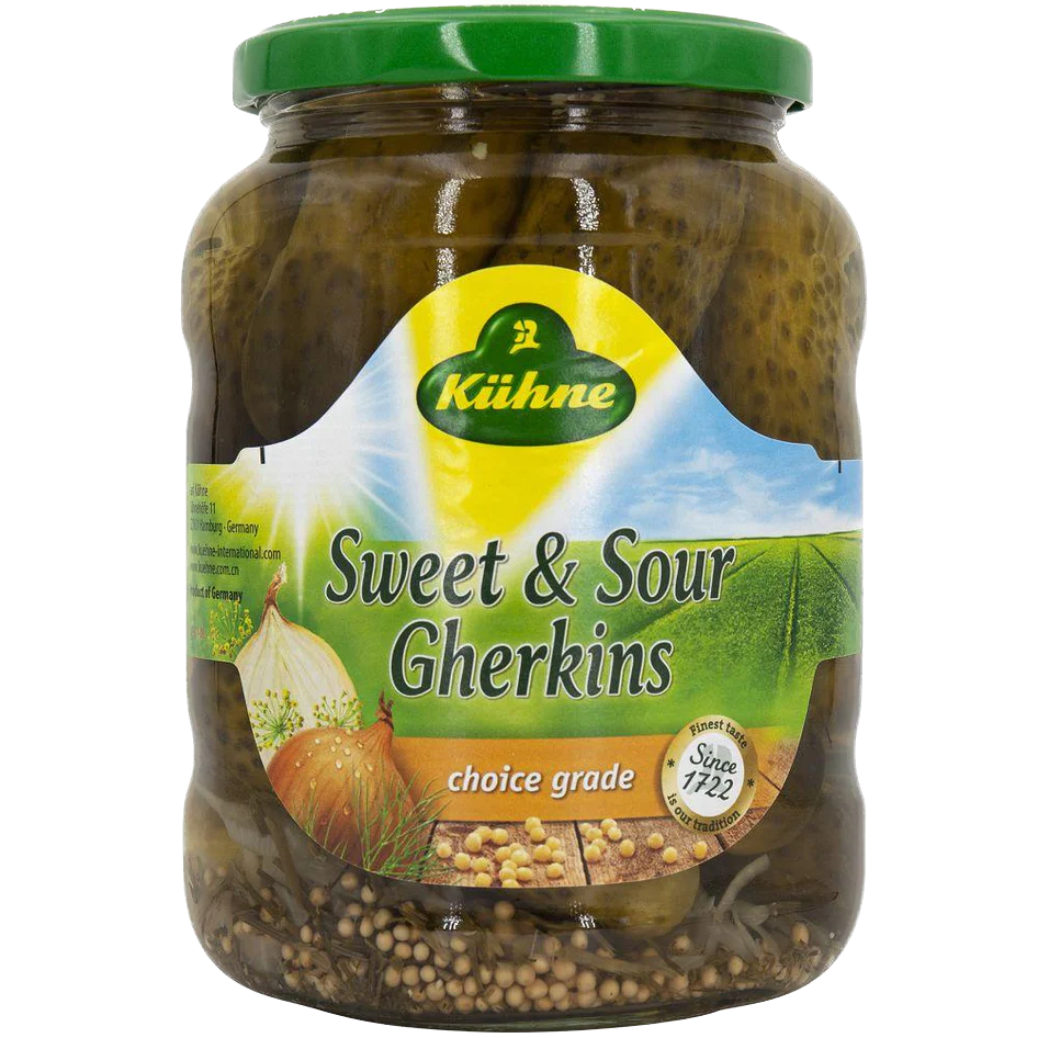 德國冠利牌甜酸青瓜 670g