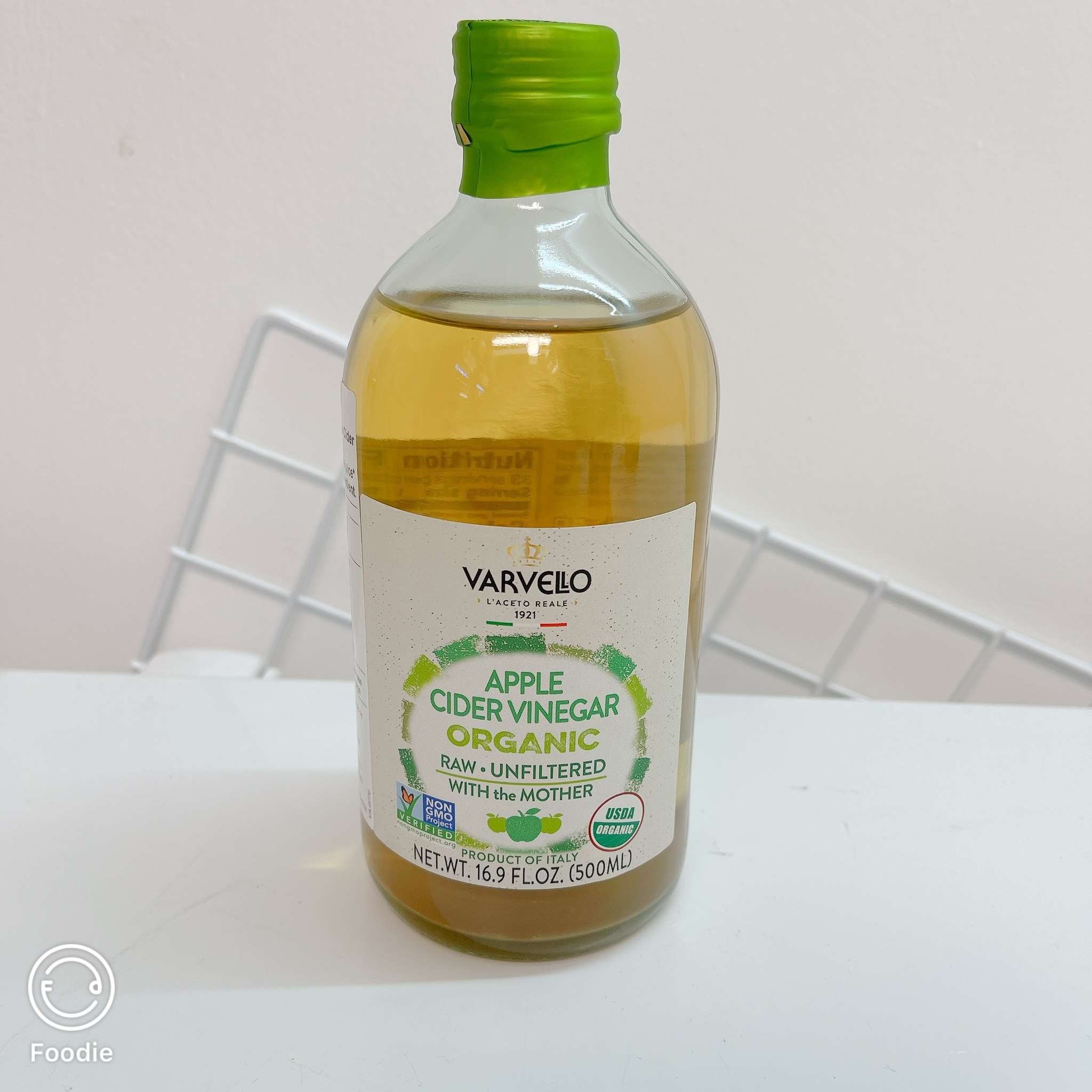 [常溫] 意大利 Varvello 無過濾有機蘋果醋(帶醋母) 500ml