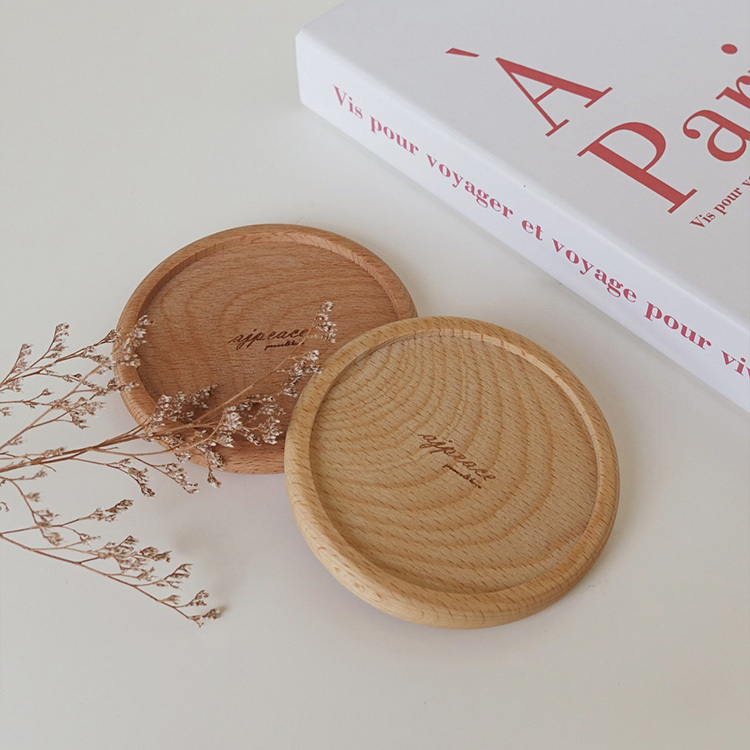 AJPEACE自訂款木質杯墊