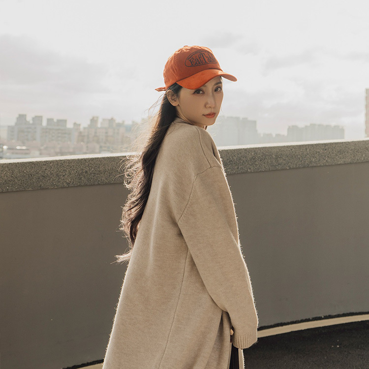 刺繡燈芯絨棒球帽