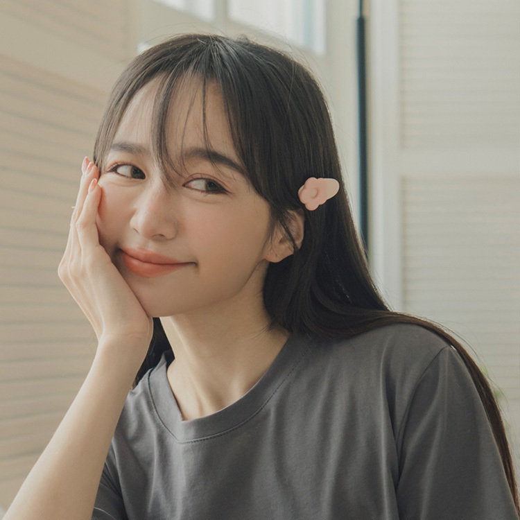 俏皮色系小花髮夾