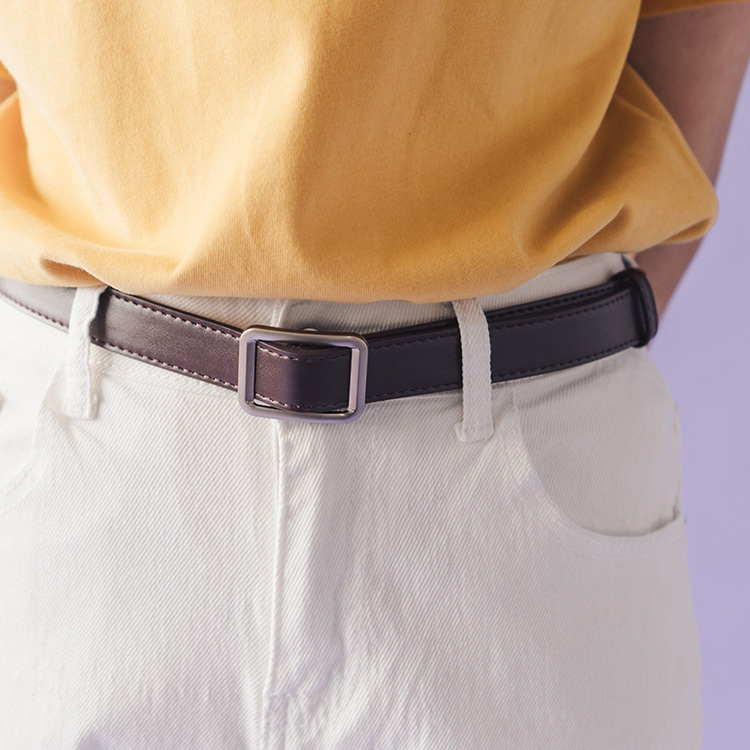 簡約方型皮帶