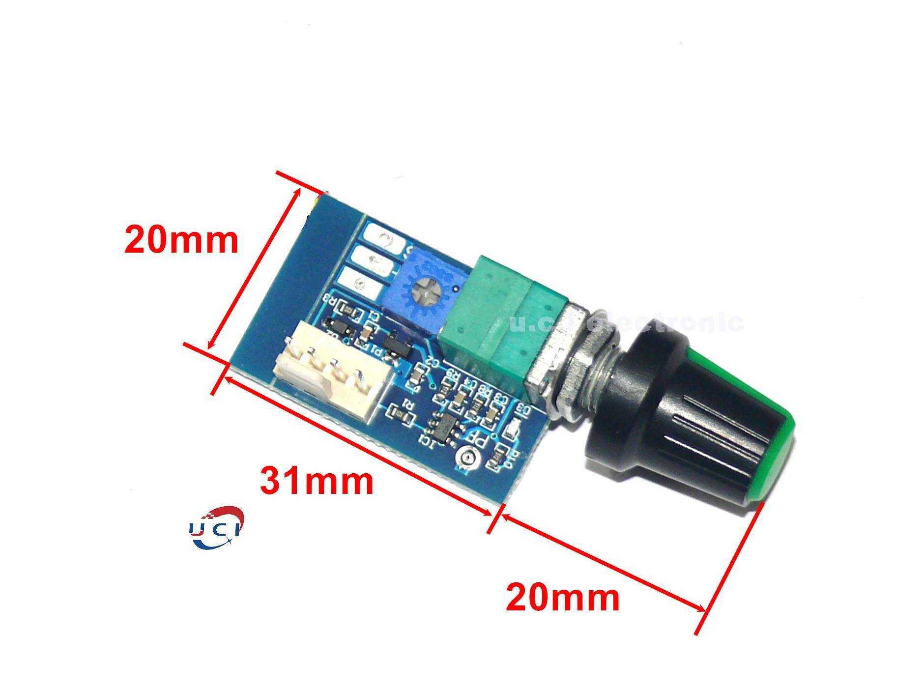 【UCI電子】 (E-30) DC12V手動四線PWM風扇調速器 帶開關 主機殼4線風扇調速降噪可關停