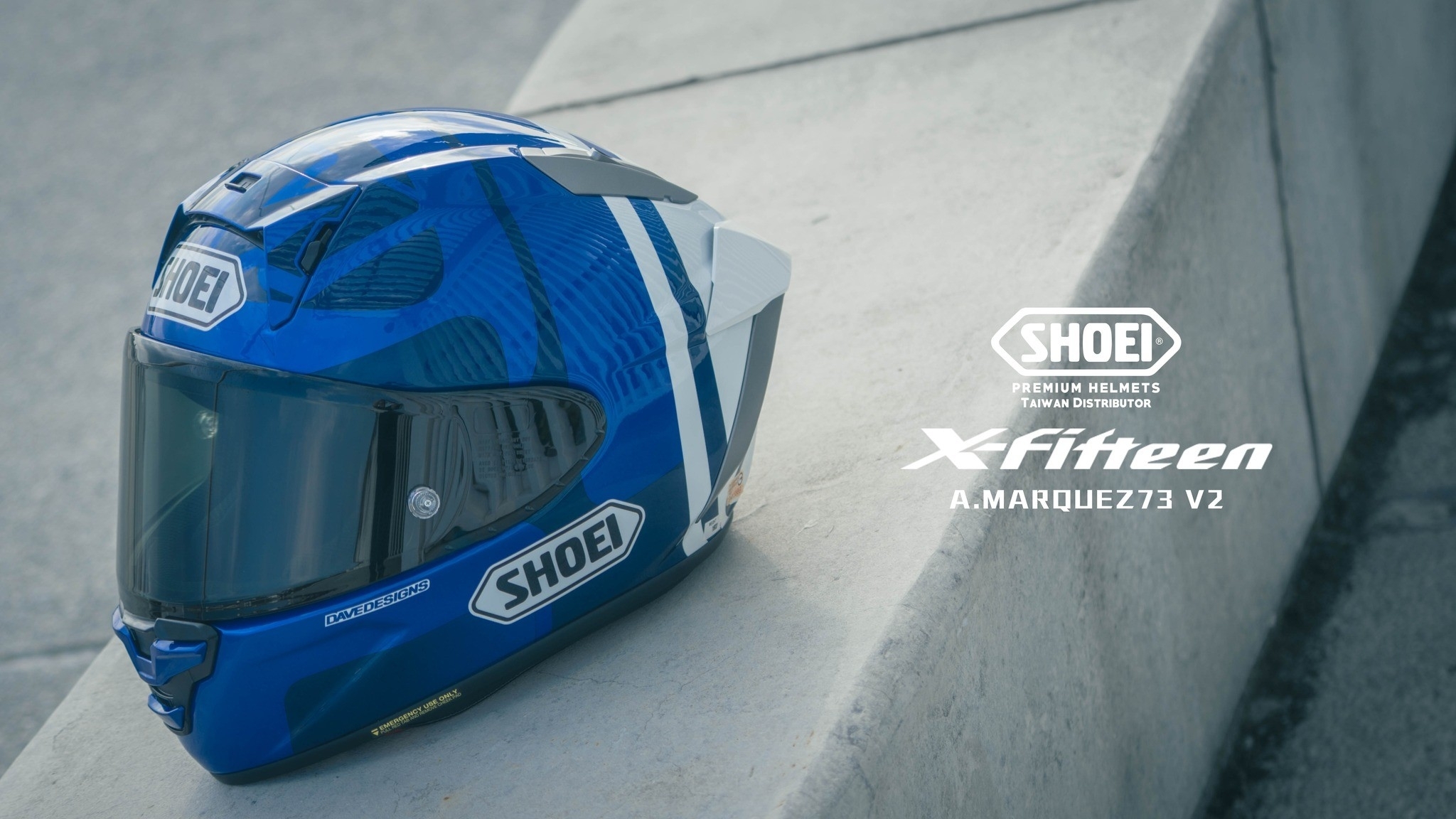 SHOEI X-15 A.MARQUEZ V2 TC-2 全罩 競賽