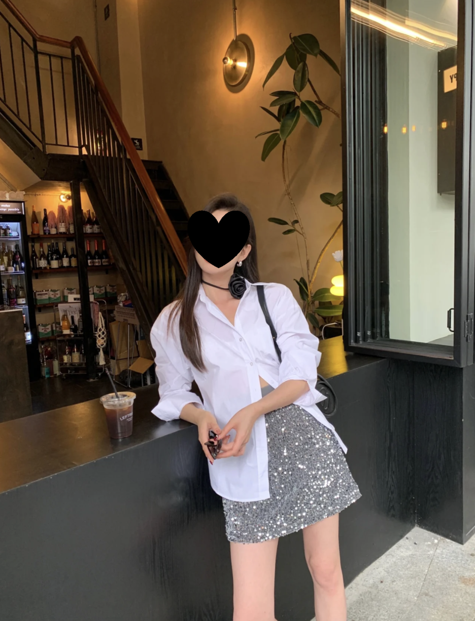 滿滿亮片堆疊高腰短裙