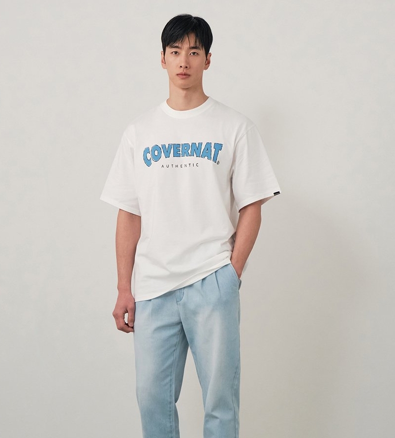 韓國代購 COVERNAT 繪圖標誌 短袖 休閒上衣 TEE 四色 MAY-