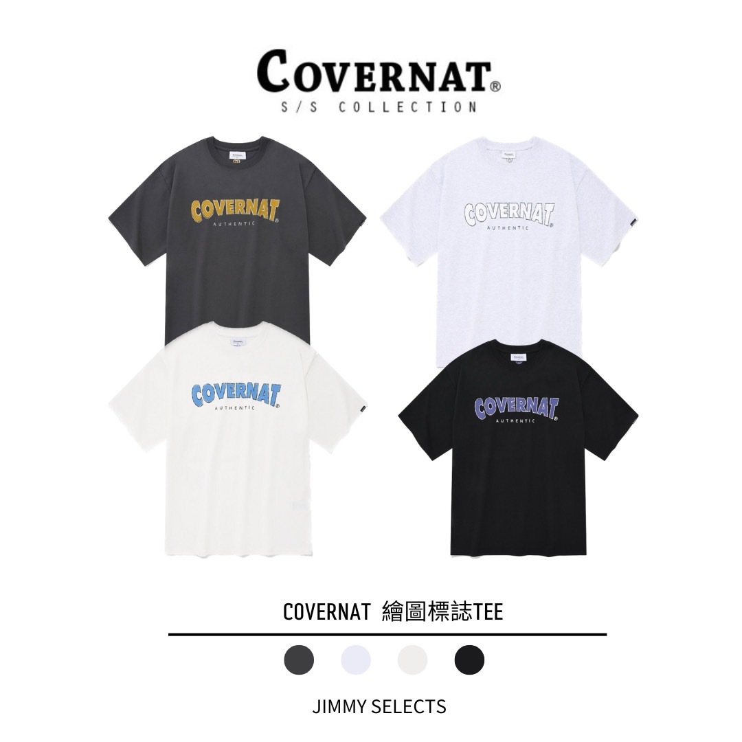 韓國代購 COVERNAT 繪圖標誌 短袖 休閒上衣 TEE 四色 MAY-