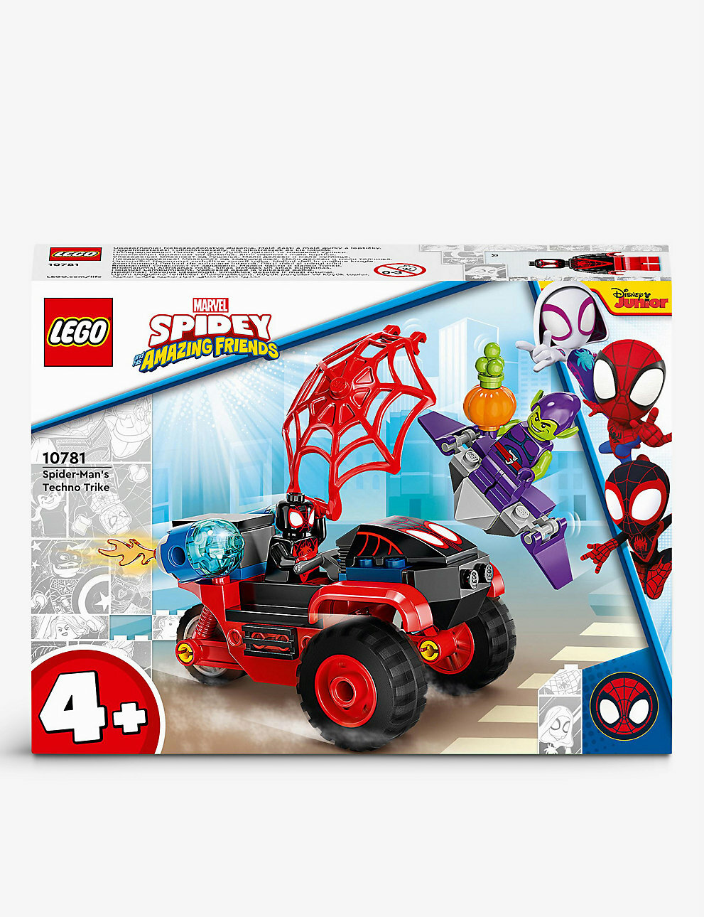 【LEGO 樂高】磚星球〡10781 蜘蛛人系列 蜘蛛人的科技三輪車 Miles Morales: Spider-Man’s Techno Trike