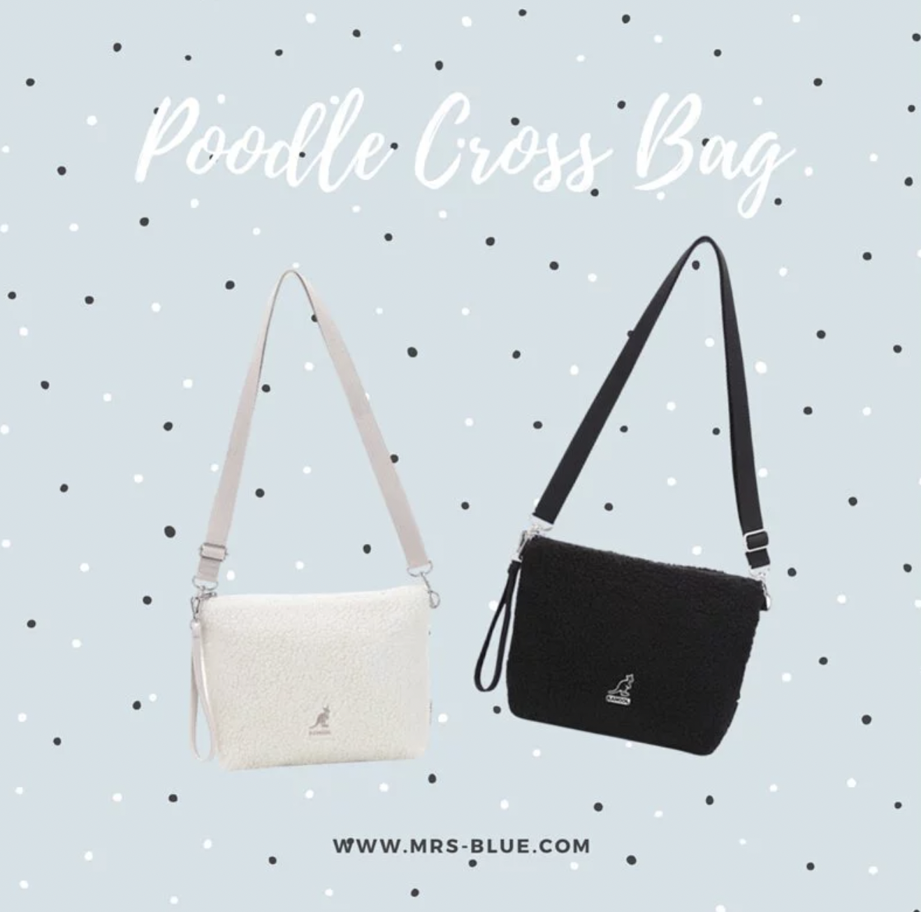 韓版 KANGOL Poodle II Cross Bag