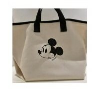 [S] LE.JUNEV MICKEY MOUSE TOP HANDLE SHOPPER BAG,BLACK, SLJV141 (SLJV141)