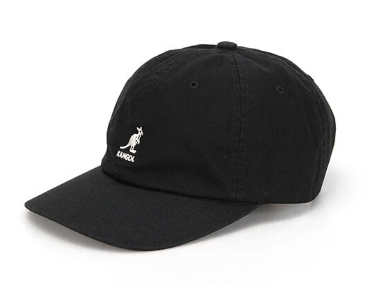KANGOL Washed Baseball Cap 洗水棒球帽 - BLACK