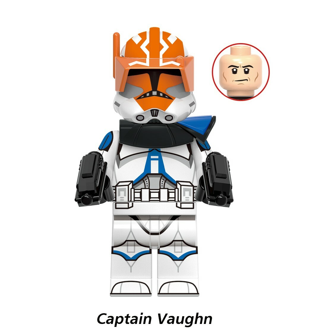 Captain Vaughn Star Wars Custom Minifigures Minifigs Fit Lego GH0134